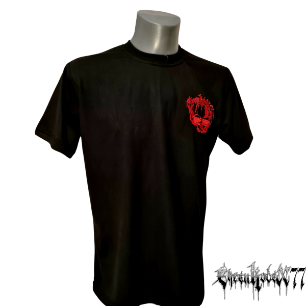 Premium T-Shirt "Ehrenkodex77" Skull, schwarz, Logo gestickt, Exklusive